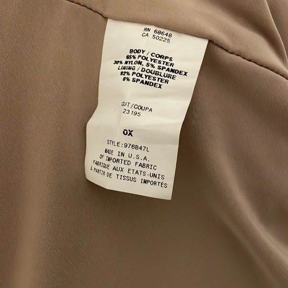 ABS Allen Schwartz Women's Black Midi Side‎ Rushed Animal Print Dress Size 0X - Picture 8 of 9